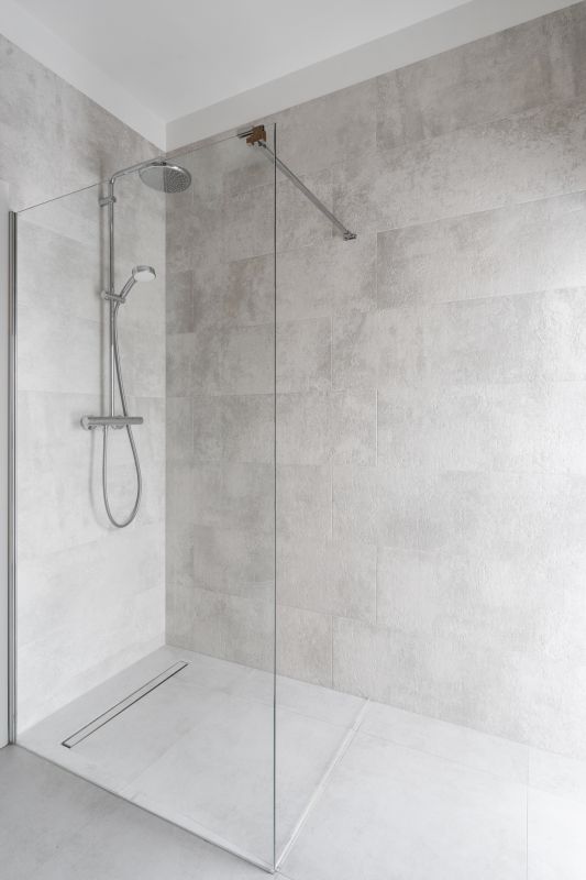 Contemporary Shower with Rainfall Showerhead